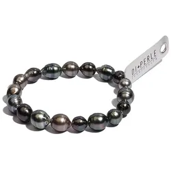 Perlenarmband ADELIA ́S "Damen Perlenschmuck Tahiti Perlen Armband ( 19 cm )", schwarz (00. jan), Armbänder, Damen, 19, Damen Perlenschmuck