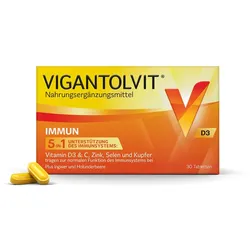 VIGANTOLVIT Immun mit Vitamin D3 ,C, Zink, Selen, Kupfer 30 St