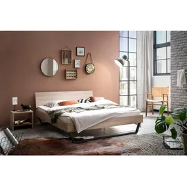 Hasena Eiche Bett 160 x 200 cm Schwarz