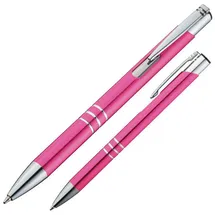 Livepac-Office Kugelschreiber Metall Pink 10 St.