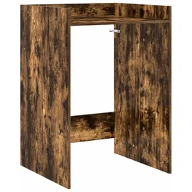 vidaXL Waschmaschinen-Schrank 67,5 x 62 x 97 cm Geräucherte Eiche