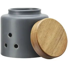 gartenundmoebel.de KHG Aufbewahrungsdose ¦ grau ¦ Steinzeug/Steingut ¦ Maße (cm): H: 13,5 Ø: 13