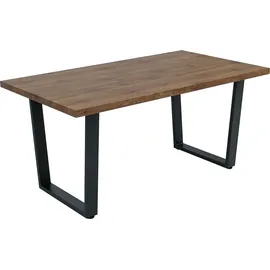 Mendler HWC-O61 160 x 75 x 90 cm Walnuss-Optik