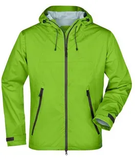 Herren Ultraleicht Softshelljacke JN1098, grün/eisen-grau, Größe 3XL - grün - 3XL