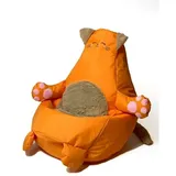 go gift Sitzsack, Orange, Oxford, Katze, 130 x 90 cm, Bunt