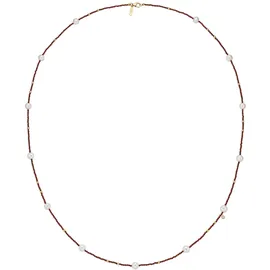 GIORGIO MARTELLO MILANO Collier mit Süßwasser-Perlen und Ziersteinen Gold/Silber