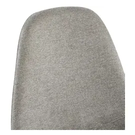 CLP 4er Set Esszimmerstühle Napier hellgrau Stoff