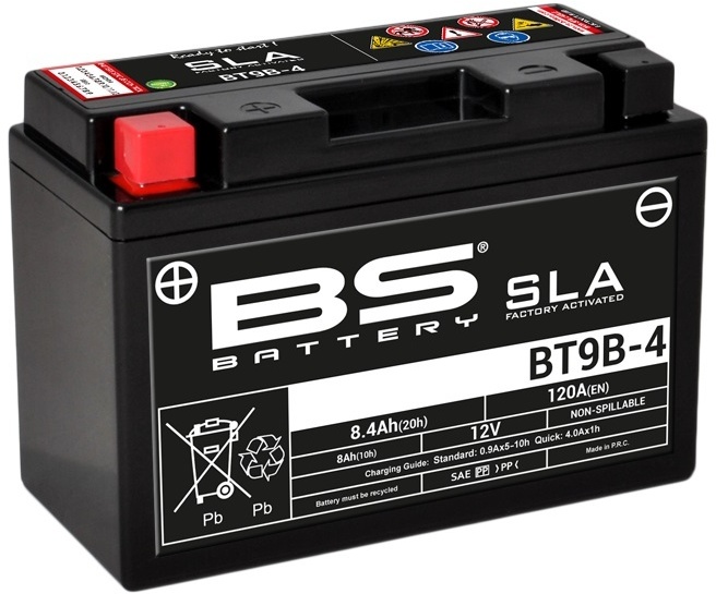 BS Battery In de fabriek geactiveerde onderhoudsvrije SLA-batterij - BT9B-4