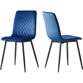 mcc direct Esszimmerstuhl Lexi Polyester royal-blau 4er Set