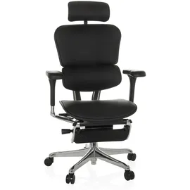HJH Office ERGOHUMAN PLUS LEGPRO GEN2 Leder mit Fußablage