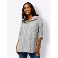Heine Gestreifte Bluse in khaki-ecru-gestreift | Gr.: 46