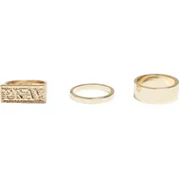 Mister Tee Pray Ring Set - Goldfarben