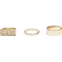 Mister Tee Pray Ring Set - Goldfarben