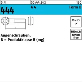 Hörger & Geßler Augenschraube DIN 444 Form B M8 x 50 10 Stück