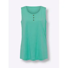 Sieh an! Longtop in blaugrün-meliert | Gr.: 40