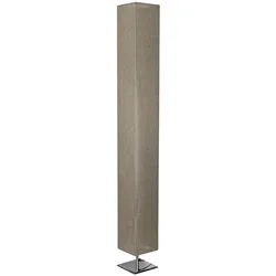 SALESFEVER Stehlampe "Ida", beige (beige, edelstahlfarben), H: 120cm, Lampen, Elektrifizierung 2x E27, 2 poliger Eurostecker