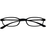 OPULIZE Fly Taschengröße Super Licht Lesebrille Matt Schwarz Herren Damen Federscharniere Lesehilfe R67-1 +1,00