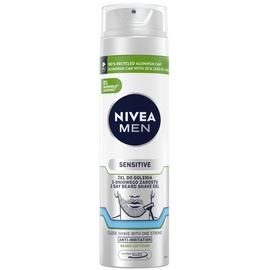 NIVEA Nivea, MEN Sensitive Rasiergel, 3-Tage Barteil für Männer 200 ml
