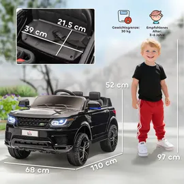 Homcom Elektroauto Kinder-SUV schwarz (1-tlg)