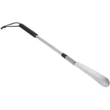 Agatige Teleskop-Schuhlöffel, Edelstahl-Schuhhelfer, biegbarer Schuhstock, langstieliger Schuhlöffel für Senioren