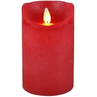 coen bakker LED Echtwachskerze 10 cm rot