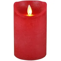 coen bakker LED Echtwachskerze 10 cm rot