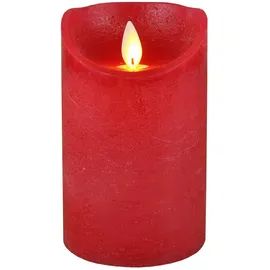 coen bakker LED Echtwachskerze 10 cm rot