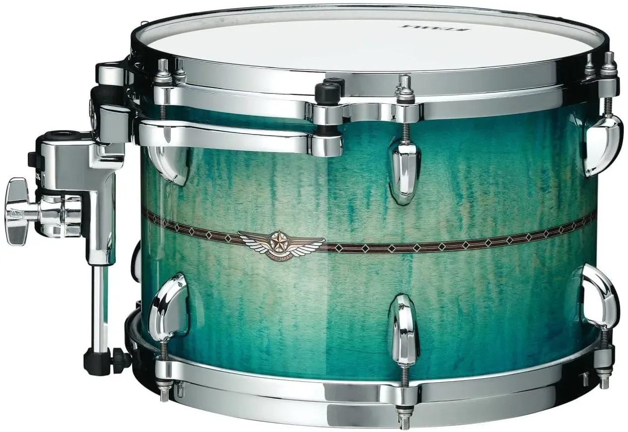 Tama TMT0806S-RECB 8" x 6" TT - STAR Maple - Emerald Sea Curly Maple Burst - Tom Tom