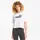 Puma Essentials Cropped Logo Tee Crop Top, white XS