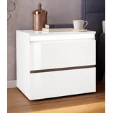INOSIGN Nachtkommode »Mailand«, Höhe 46 cm weiß