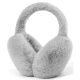 Unning Winter Ohrenwärmer Damen Verstellbar & Faltbare Ohrenschützer Mode Kunstpelz Weich Ohrenschütz Plüsch Ear Muffs for Women