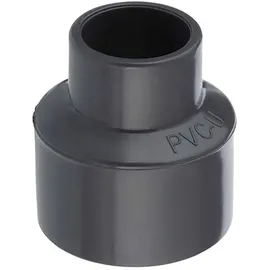 Mega Group PVC Reduziermuffe 125/110 x 63 mm Klebestutzen/Klebemuffe x Klebemuffe 16 bar, grau