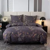 OEM Baumwollbettwäsche 160x200 Goldene Blumen