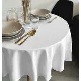 Rollmayer Tischdecke Kollektion Vivid Weiß 1 Rund Ø 140cm