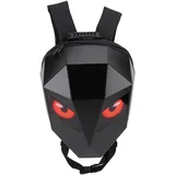 Fockety LED-Motorrad-Rucksack, Programmierbarer Bildschirm-LED-Rucksack mit Wasserdichter Hartschale, App-Steuerung, für Reisen, Camping, Radfahren, mit Personalisiertem Stil