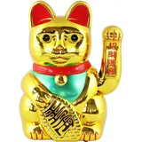 Freak Scene Glückskatze - Maneki-Neko - Winkekatze - 35 cm - Gold