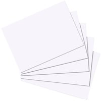 Herlitz Karteikarten weiß A5 blanko, 100 Blatt (10621308)