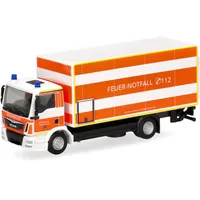 HERPA 098076 - MAN TGM Koffer-LKW mit Ladebordwand Feuerwehr Düsseldorf orange 1:87