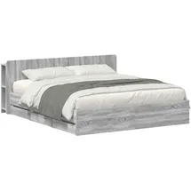 vidaXL Bettgestell 180 x 200 cm Grau