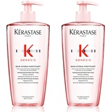 Kérastase Genesis Bain Hydra-Fortifiant Shampoo für feines Haar, Nährendes und kräftigendes Haarbad gegen Haarverlust,