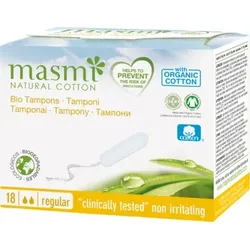 masmi Bio Tampons Classic 100% Bio-Baumwolle 18 St Tampon