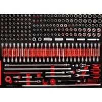 KS Tools 3/8" Steckschlüssel-Satz in Schaumstoffeinlage, 221-tlg