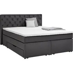 Boxspringbett Chester Anthrazit ca. 160x200cm