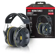 3M Kapselgehörschutz WorkTunes Connect mit Bluetooth Schwarz