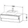 Duravit XSquare Waschtischunterschrank, 2 Auszüge, XS491209191,