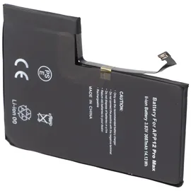 AccuCell Akku passend für Apple iPhone 12 Pro Max, Li-Polymer, 3,83V, 3687mAh, 14,13Wh, built-in, ohne Werkzeug