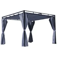 Quick Star Ersatzdach Flachdach Pergola Firenze 3x3 Meter Grau