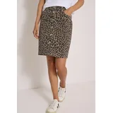 Cecil Minirock Damen Animalprint Braun 25