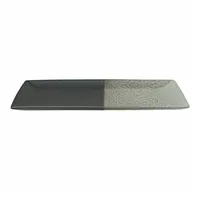 Maxwell & Williams Umi Servierplatte 34,5 x 19 cm grau/schwarz
