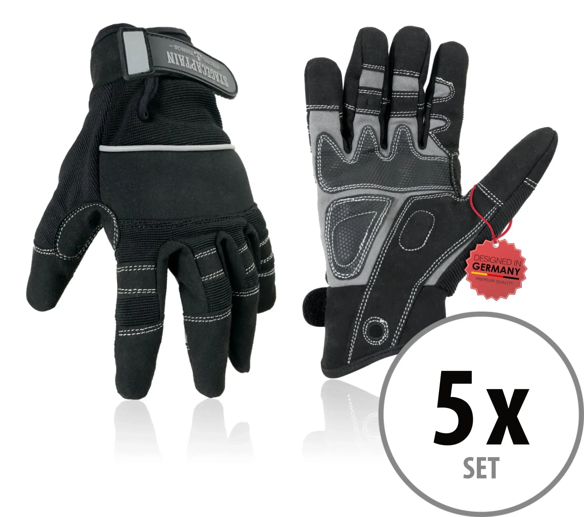 Stagecaptain RGL-5F Rigger Handschuhe Größe M 5x Set